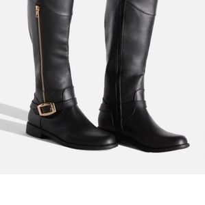 Frankie Buckled Flat Boot